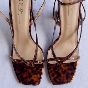 Olivia James Tortoise Block Heel